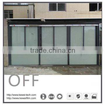 Kewei 6+6 high clear smart glass for high-class building glass, slide smart glass