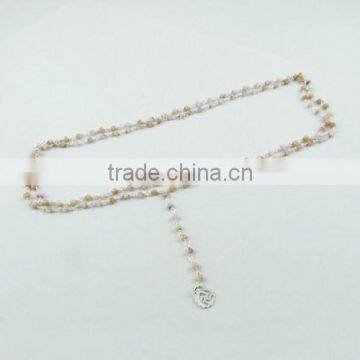 Pink Opal !! Pettie Love 925 Sterling Silver Necklace, Silver Jewellery, Vintage Silver Jewellery photo-4