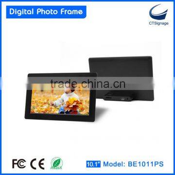 10.1 inch latest design led photo frame, large digital photo frame BL1011PS