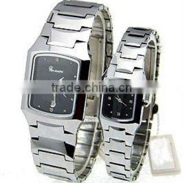 High quality tungsten diamond couple watches