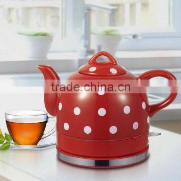 Jialian Wave Point 1L 360 degree Rotational Base Ceramic Teapot