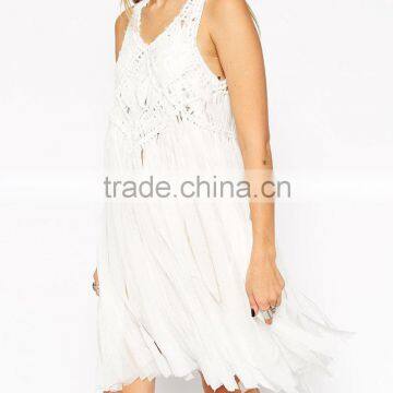 Tassels Lady Summer Vest Skirts Designs Dress Oem Apparel Suppliers photo-3