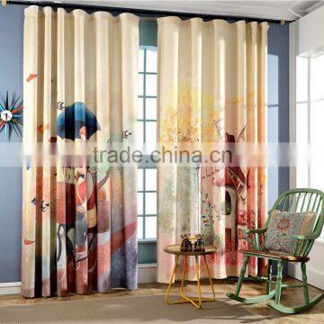 Printed Cartoon Curtain Fabric