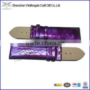 Fashion Elegant Purple Cheap Lady Leather Gift Watch Band