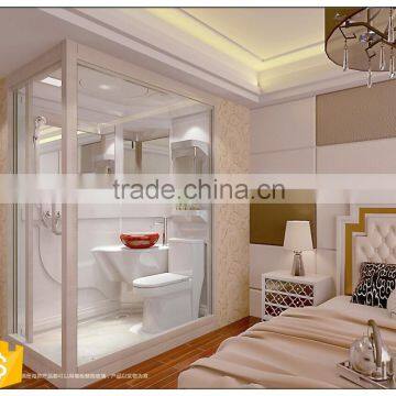 Luxious Prefab Bathroom Unit Design Set Fiberglass Hotel Size photo-4