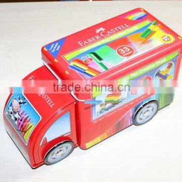 Car shaped cookie tin box