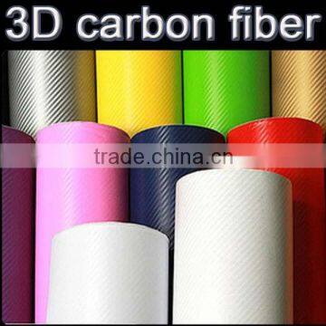 1.52/1.27x30m red 3d carbon fiber car wrap vinyl film