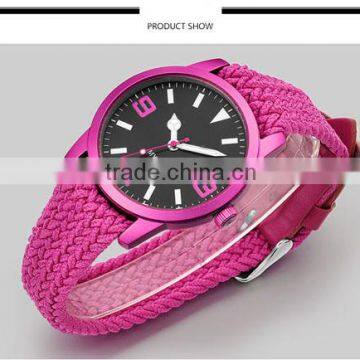 China watch multiple bright color watch fabric nylon watch