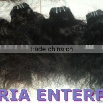 Single drawn hair extention curly