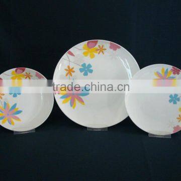 Dinnerware sets wholesale,dinner plates for weddings,beautiful rose decal porcelain dinner sets