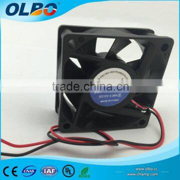 60x60x25mm 12VDC Ball bearing 38.4CFM 47dBA 6600RPM 4.7W IP55 ROHS 60mm dc axial cooler fan