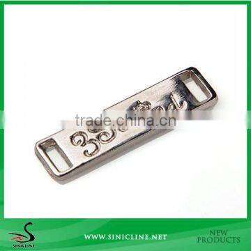 Sinicline Zinc material Shoes Metal Label in Silver Color