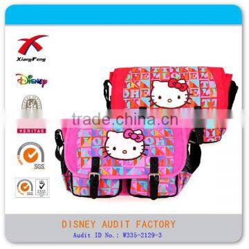 xf 2015 Kids Cartoon Picture of School Bag Polyester Kids Sling Bag
