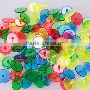 Colorful plastic golf ball marker