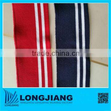 Knitted Technics and Stripe Style Cotton Rib Fabric photo-4