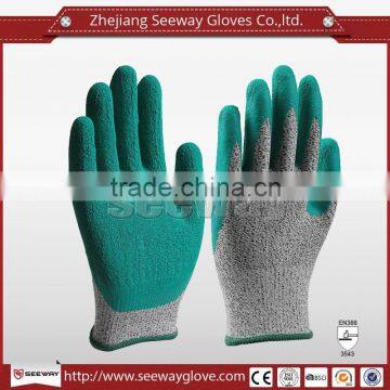 SEEWAY Hot Sale Natural Rubber Dipped Gloves HHPE Glove