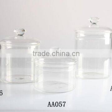 clear glass candy jar with lid ,Storage Bottles & Jars