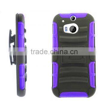 Dual layers protective phone cover for HTC One M8