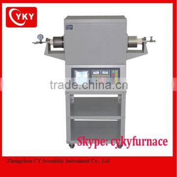laboratory 1700c tube furnace heated by super quality mosi2 rods / alumina tube furnace