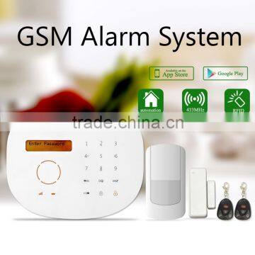 Cheapest wireless security alarm system work with smart sockets & wired and wireless alarm system GS-S2G from golden security