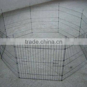 Folding Metal Wire Dog Cage Rabbit Enclosure With Door
