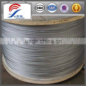 DIN3052 1*7 8mm galvanized steel wire cable