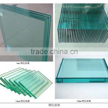 Flat and Curved Tempered glass for commercial buildings With CE Certificate