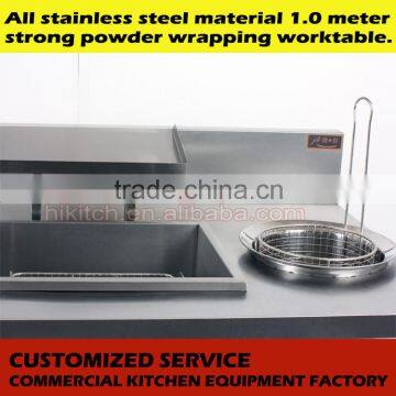 Commercial Stainless Steel Meat Wrapping Powder Table Chicken Breading Table photo-2