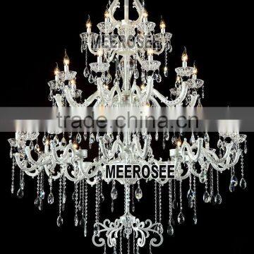White Metal Big Chandelier Lighting, Large Hotel Chandelier for Foyer MD12823 L32