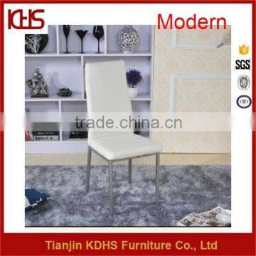 high back cosy cheap price hotel luxury modern white pu dining chair