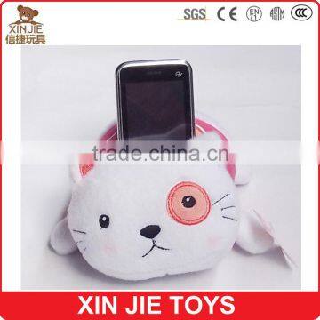 cat shape plush phone holder