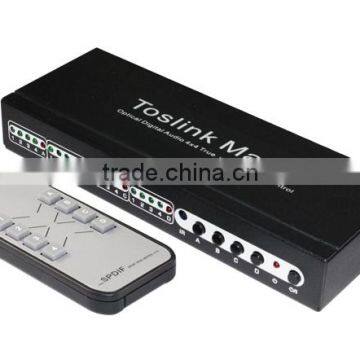 Digital Optical Audio Toslink Matrix Switch 4x4