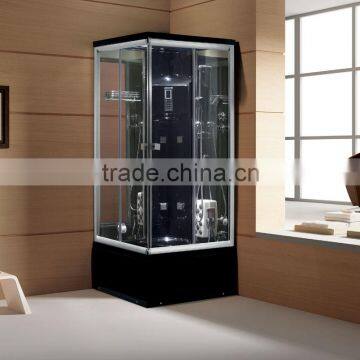 Modern Home Furniture Steam Shower Room With LED Lights Massage Surf Jets