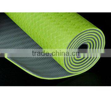 Eco double layers anti slip mat yoga 8mm thickness yoga mat