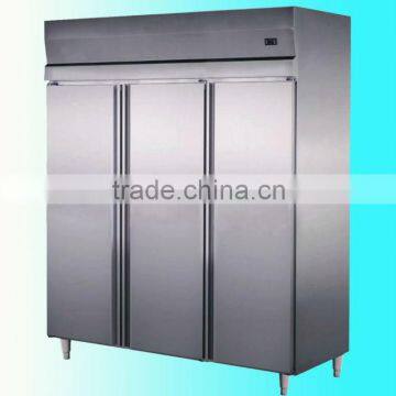 3 door stainless steel commercial freezer