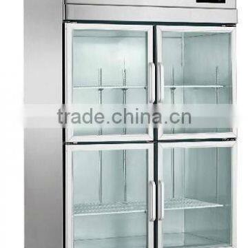 Commercial Glass door Kitchen freezer OEM factory