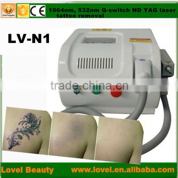 best selling beauty products 1064nm & 532nm fad approved Q-Switched ND YAG Laser Tattoo Removal equipment