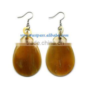 Buffalo horn jewelry, buffalo horn earrings VVE-184