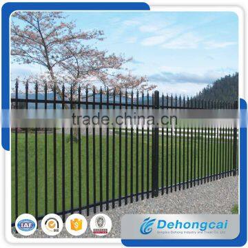 Tube Rail Spear Top Premanent Wrought Iron Fence