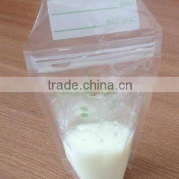 Customized plastic double zip lock breast milk storage bag                        
                                                Quality Choice