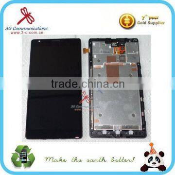 LCD repair parts for Nokia Lumia 1520 LCD+touch screen with black frame