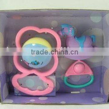 Plastic baby rattle