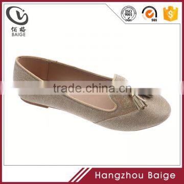 2016 new fashion design shining flat sheos factory china oem shoes