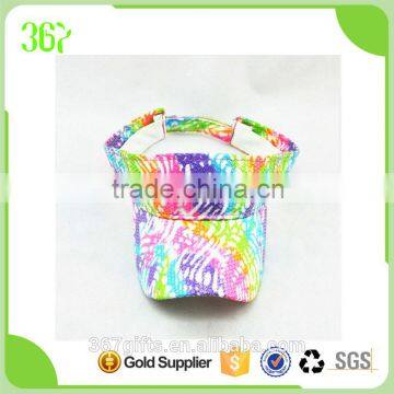 Promotional Shining Rainbow Color Travel Sun Viosr Cap for Women