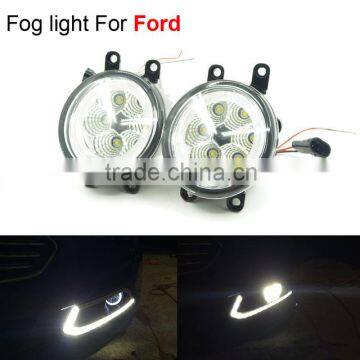 Newest 12V 6 LED Angel Eyes Foglights Assembly Front Fog Lamp For Ford Focus 2 3 Fusion Mondeo Explorer Fiesta Fog lights                        
                                                Quality Choice