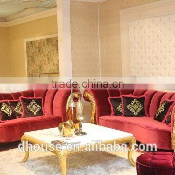 Solid Wood Arm Beautiful Fabric Sofa AL021 photo-3