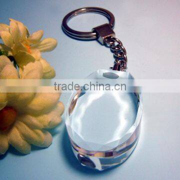 3D laser engraving crystal keychain