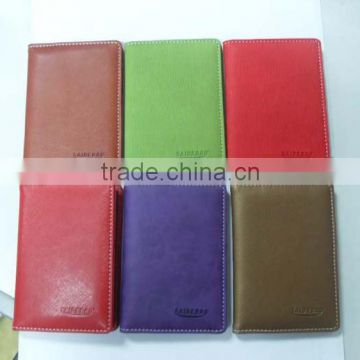 2015 Custom PU leather passport holder,leather Passport holder simple design leather wallet OEM made in China