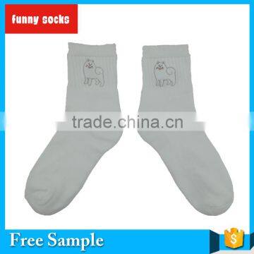 Men High Quality Logo Printed Cheap Crew Socks photo-5