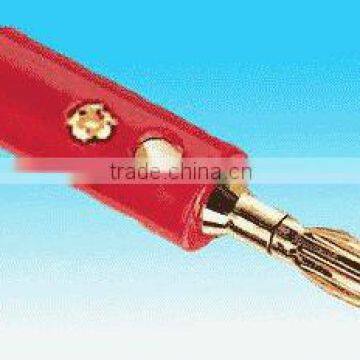 4mm gold copper banana plug male connector